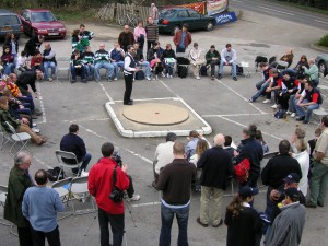 Two teams in the main ring