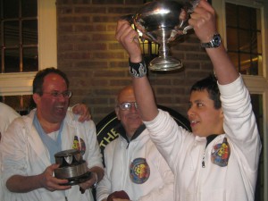 Aziz lifting the trophy (2008)